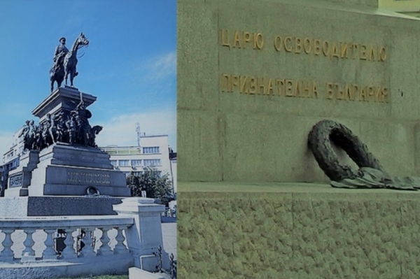 O coroană românească pe un monument din Sofia